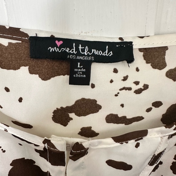 NWT Mixed Threads LA cow print corset crop top - Picture 7 of 7